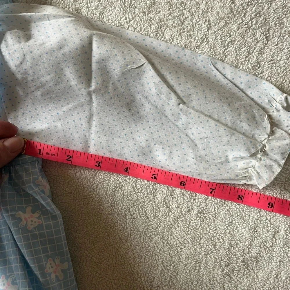 Vintage Mayfair toddler dress, teddy bear design two layers. Sz 24 months
